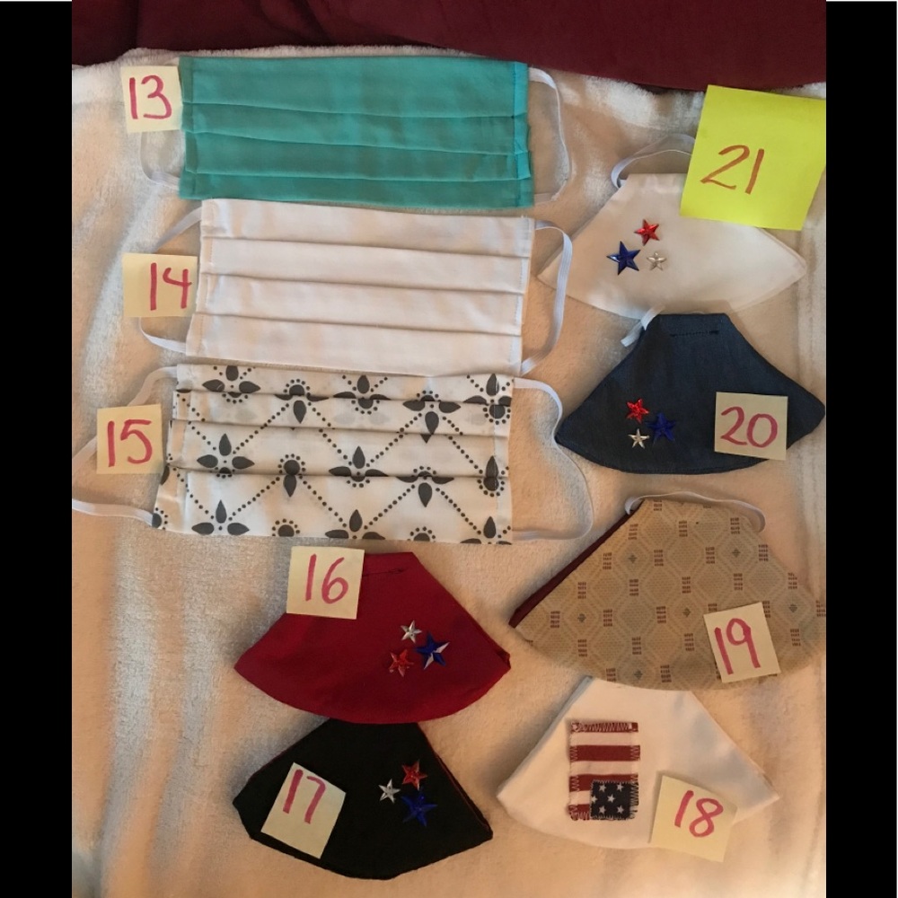 Brand new, reusable face masks. 3/$20